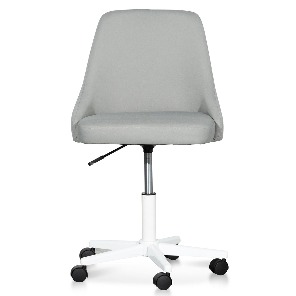 Light grey fabric on sale office chair