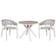 CDT10308-ID 90cm Round Sand White Outdoor Dining Table - Natural