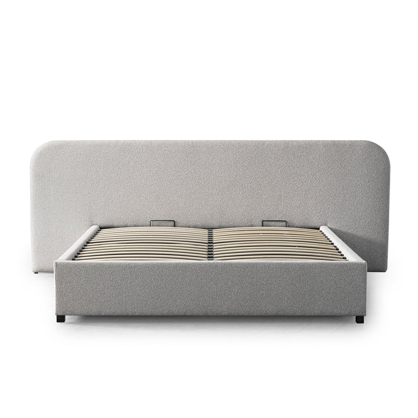 CBD10048-MI King Sized Bed Frame - Clay Grey with storage