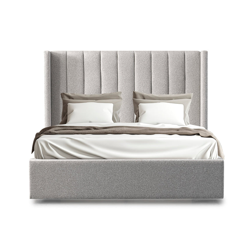 CBD10051-MI Queen Bed Frame - Wide Base in Clay Grey