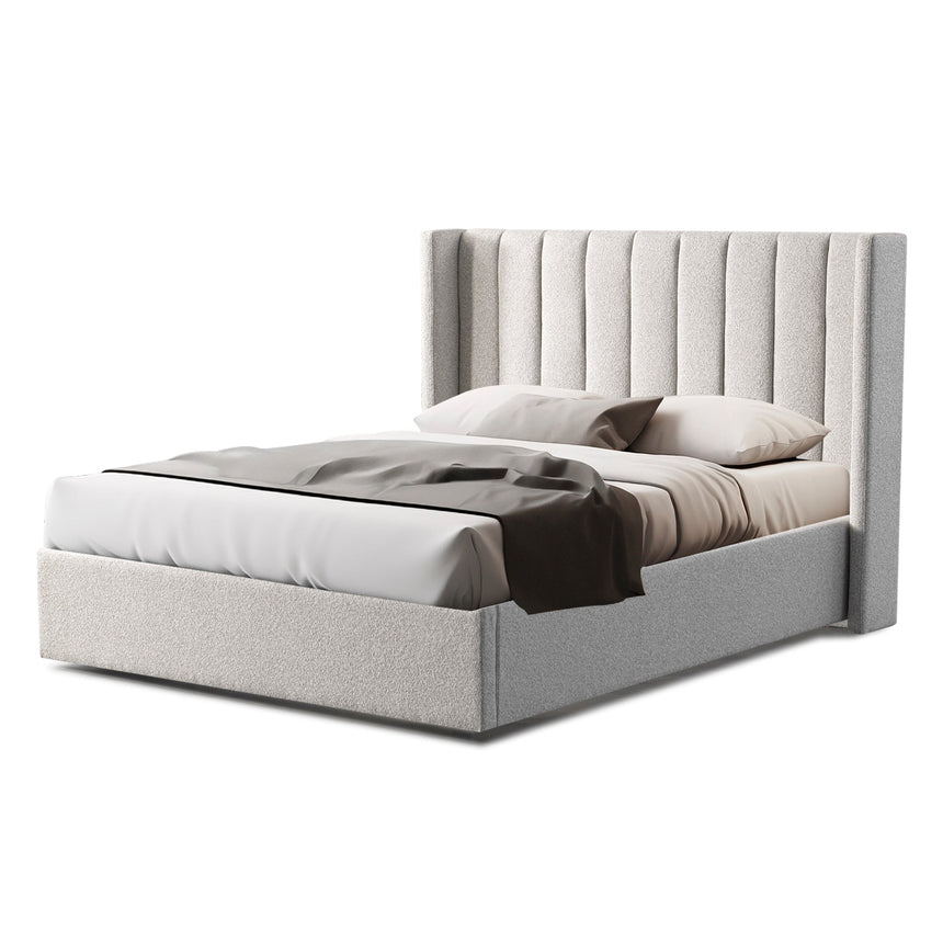 CBD10051-MI Queen Bed Frame - Wide Base in Clay Grey