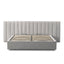 CBD10052-MI Wide Base King Sized Bed Frame - Clay Grey with Storage