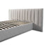 CBD10053-MI Wide Base Queen Bed Frame - Clay Grey with Storage