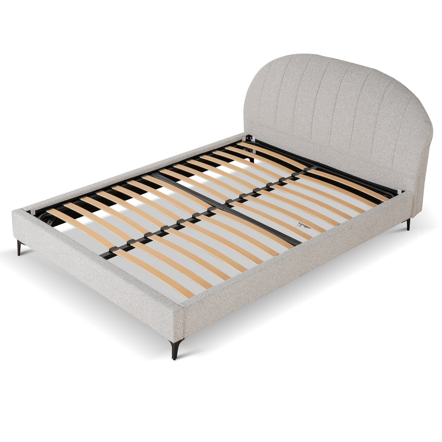 CBD8831-YO Fabric Queen Bed Frame - Clay Grey