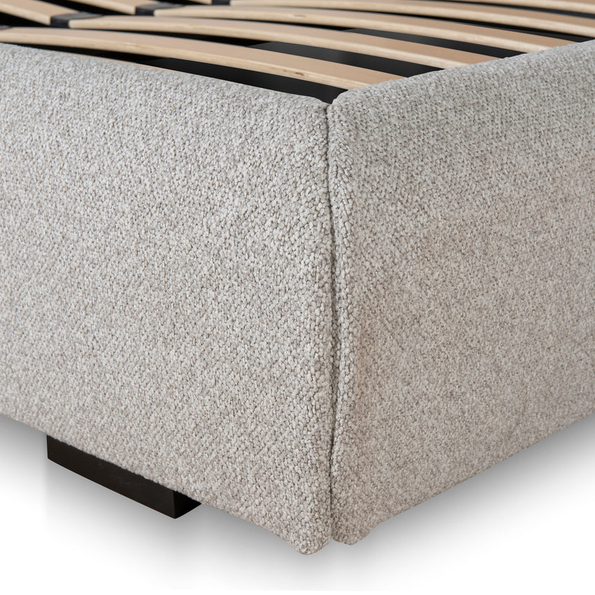 CBD8920-YO Fabric Queen Bed Frame - Clay Grey