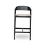 CBS10057-SD Black Bar Stool - Grey Seat