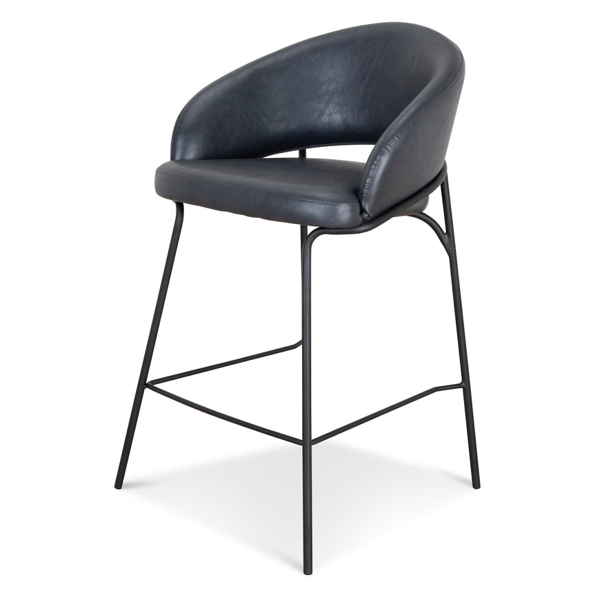 CBS10125-FH Fabric Bar Stool - Full Black