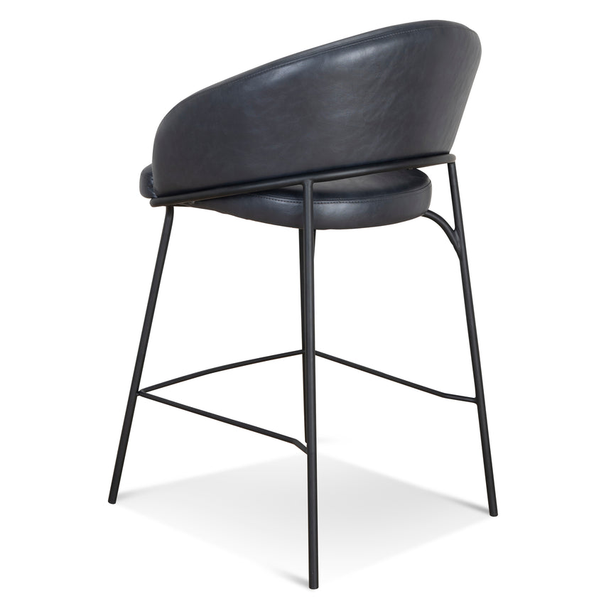 CBS10125-FH Fabric Bar Stool - Full Black