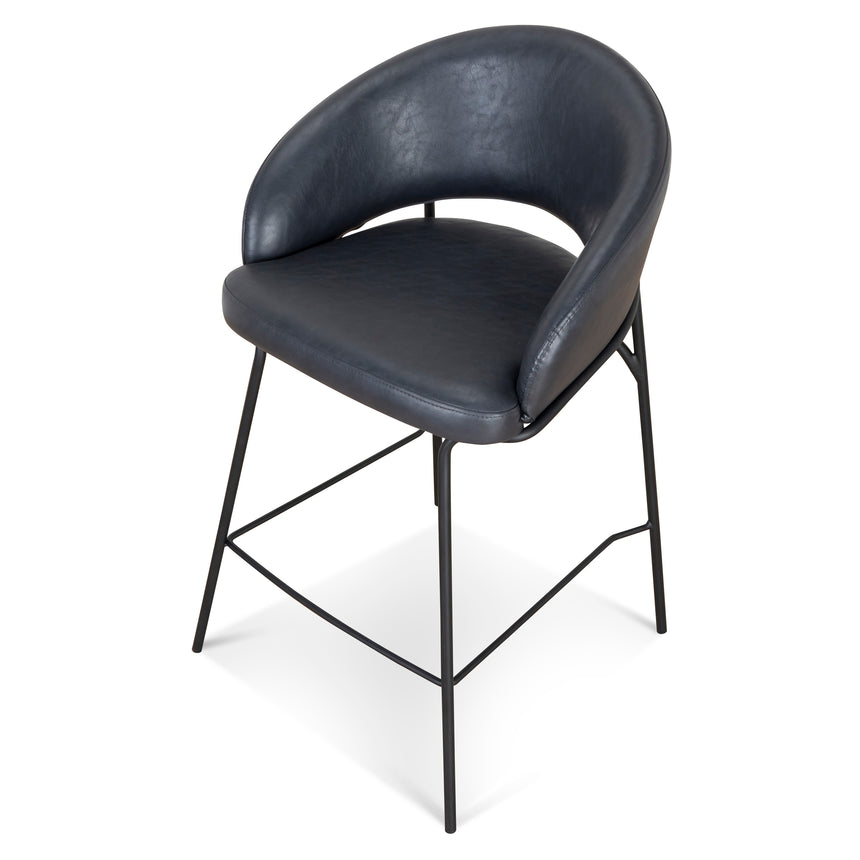 CBS10125-FH Fabric Bar Stool - Full Black