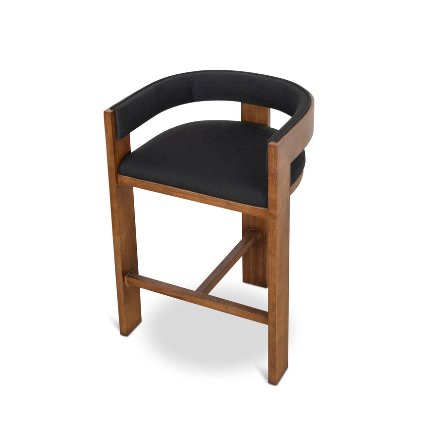 CBS10157-LJ Brown ELM Barstool - Black