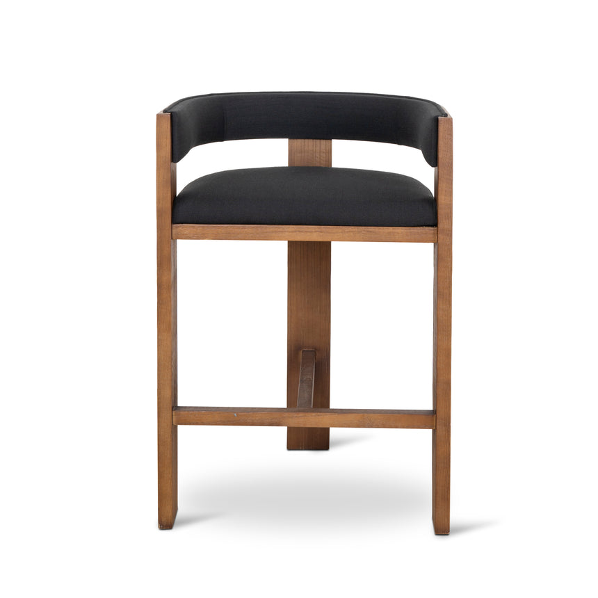 CBS10157-LJ Brown ELM Barstool - Black