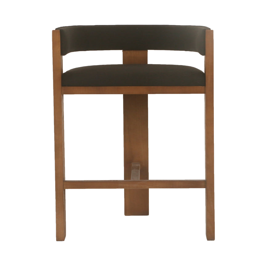 CBS10157-LJ Brown ELM Barstool - Black