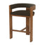 CBS10157-LJ Brown ELM Barstool - Black