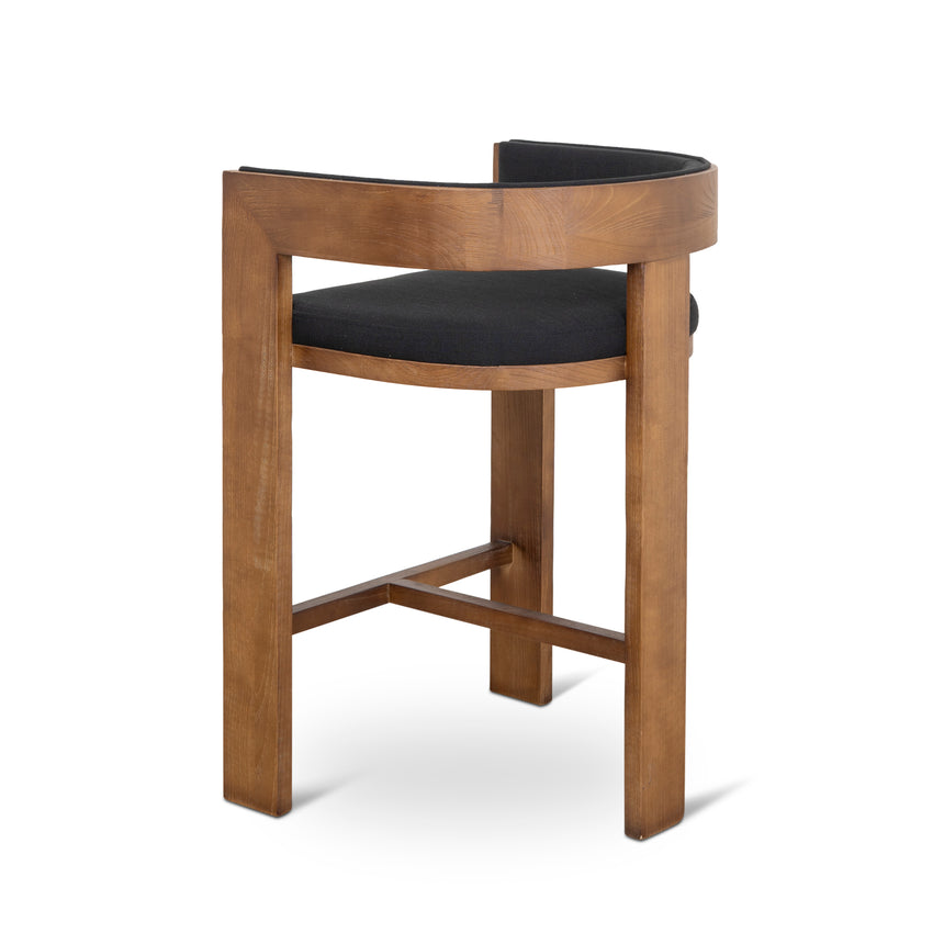 CBS10157-LJ Brown ELM Barstool - Black