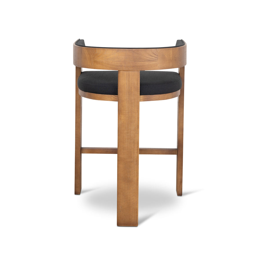 CBS10157-LJ Brown ELM Barstool - Black