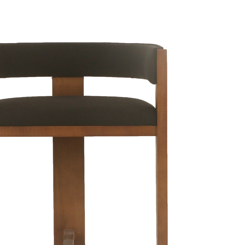 CBS10157-LJ Brown ELM Barstool - Black