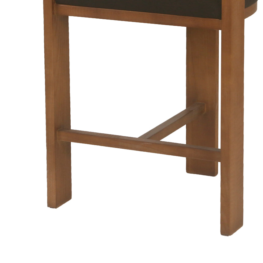 CBS10157-LJ Brown ELM Barstool - Black