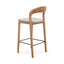 CBS10180-SD 65cm Natural Bar Stool - Beige (Set of 2)