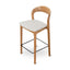 CBS10180-SD 65cm Natural Bar Stool - Beige (Set of 2)