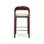 CBS10181-SD 65cm Dark Brown Bar Stool - Beige (Set of 2)