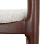 CBS10181-SD 65cm Dark Brown Bar Stool - Beige (Set of 2)