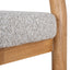 CBS10200-LJ 65cm Natural Bar Stool - Clay Grey