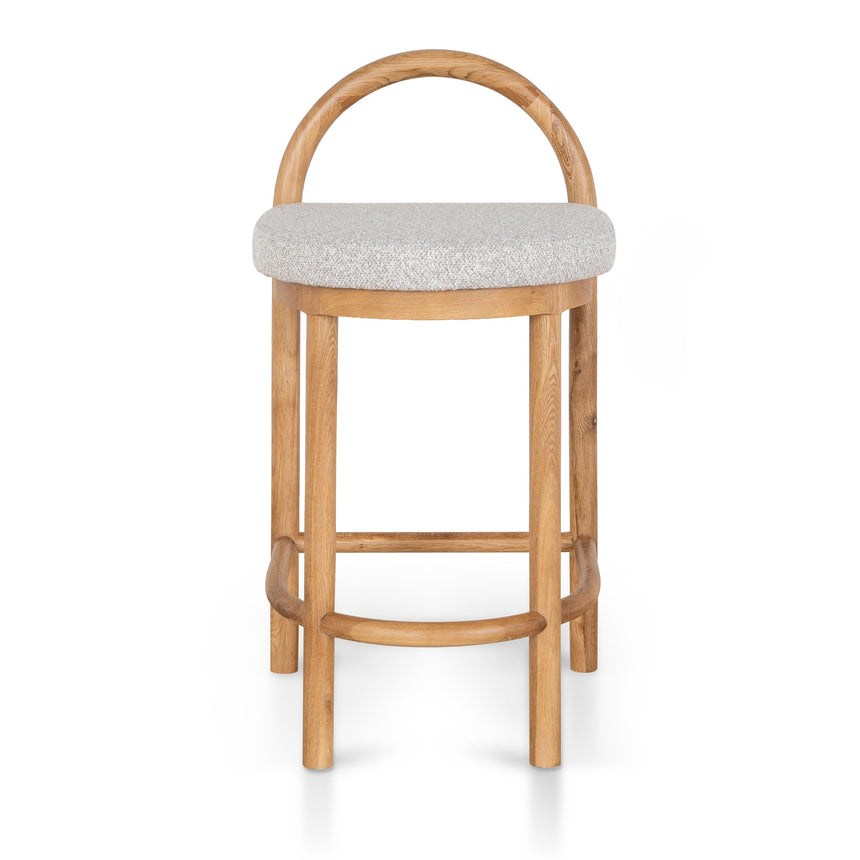 CBS10200-LJ 65cm Natural Bar Stool - Clay Grey