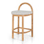 CBS10200-LJ 65cm Natural Bar Stool - Clay Grey