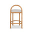 CBS10200-LJ 65cm Natural Bar Stool - Clay Grey