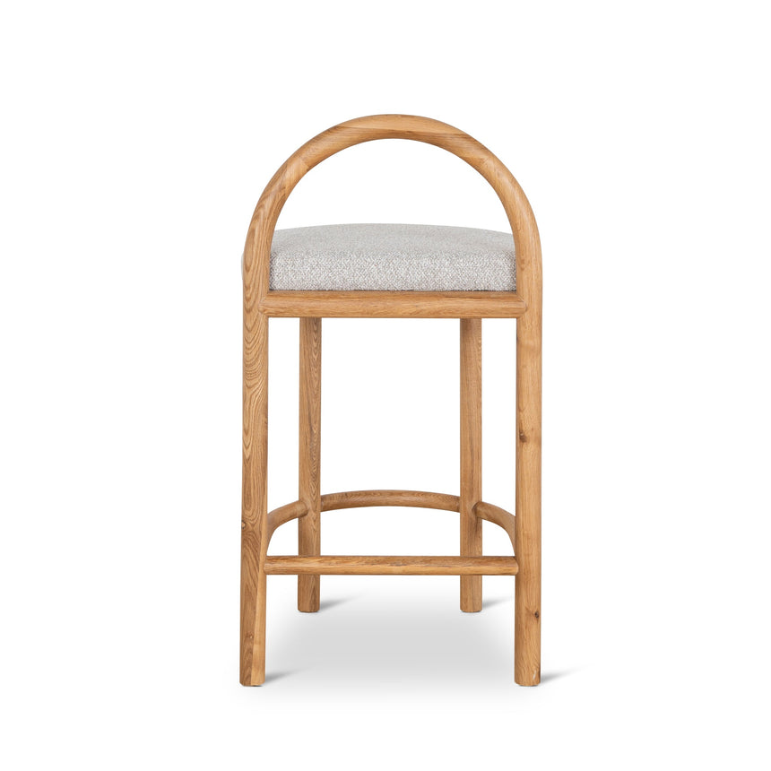 CBS10200-LJ 65cm Natural Bar Stool - Clay Grey