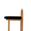 CBS10257-LJ 66cm Natural Bar Stool - Black Seat