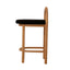 CBS10257-LJ 66cm Natural Bar Stool - Black Seat