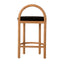 CBS10257-LJ 66cm Natural Bar Stool - Black Seat