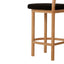 CBS10257-LJ 66cm Natural Bar Stool - Black Seat