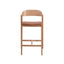 CBS10292-SD Natural Bar Stool - Brown Seat