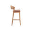 CBS10292-SD Natural Bar Stool - Brown Seat