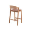 CBS10292-SD Natural Bar Stool - Brown Seat