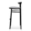 Ex Display - CBS6919-SD 75cm Fabric Bar Stool - Silver Grey and Black Legs-V1