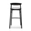 Ex Display - CBS6919-SD 75cm Fabric Bar Stool - Silver Grey and Black Legs-V1