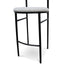 Ex Display - CBS6919-SD 75cm Fabric Bar Stool - Silver Grey and Black Legs-V1