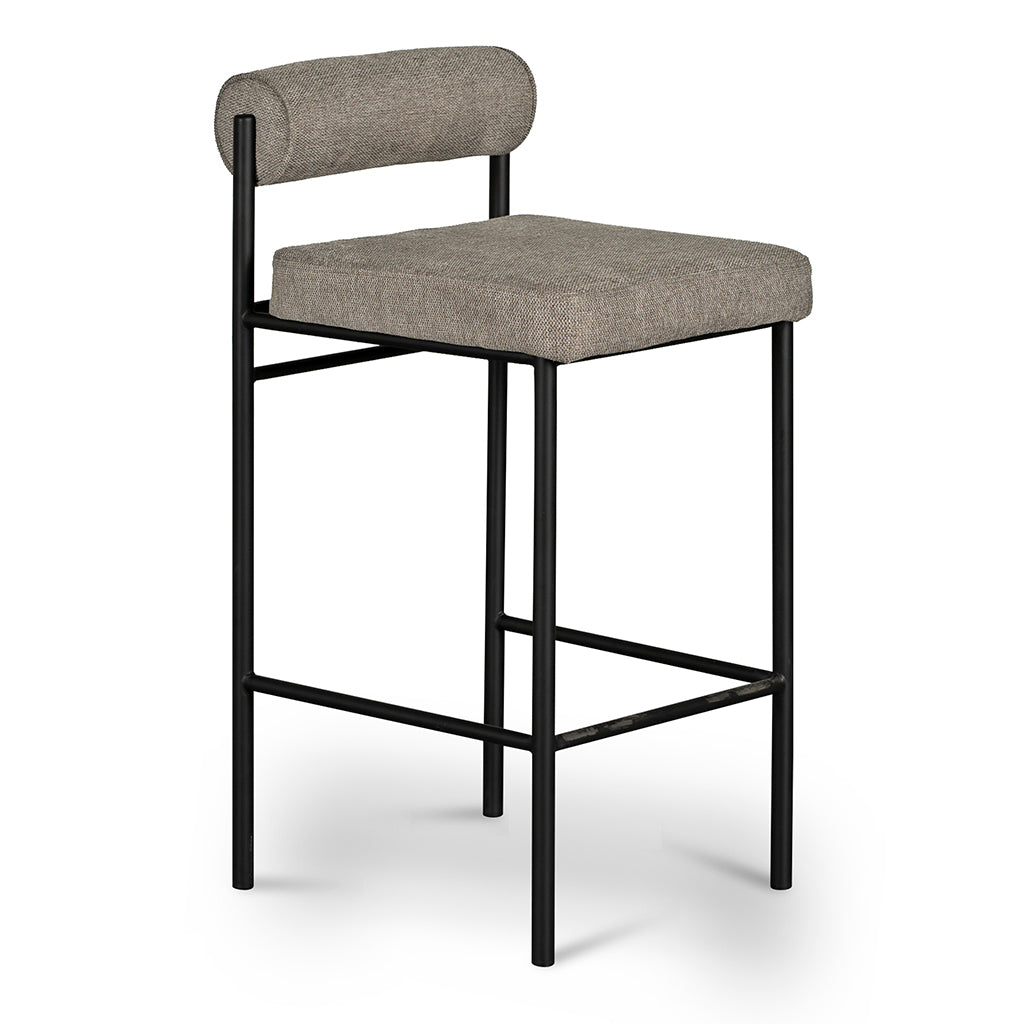 CBS8169-FH 65cm Fabric Bar Stool - Grey (Se... | Calibre Furniture