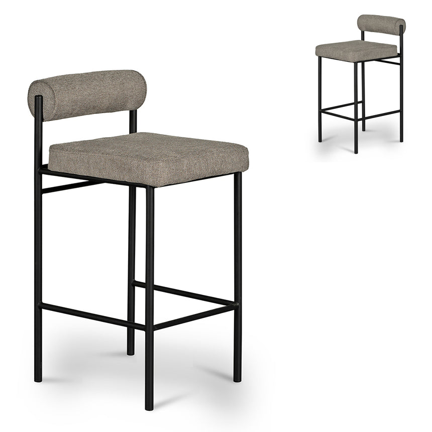 CBS8598-FHx2 65cm Bar Stool - Clay Grey (Set of 2)