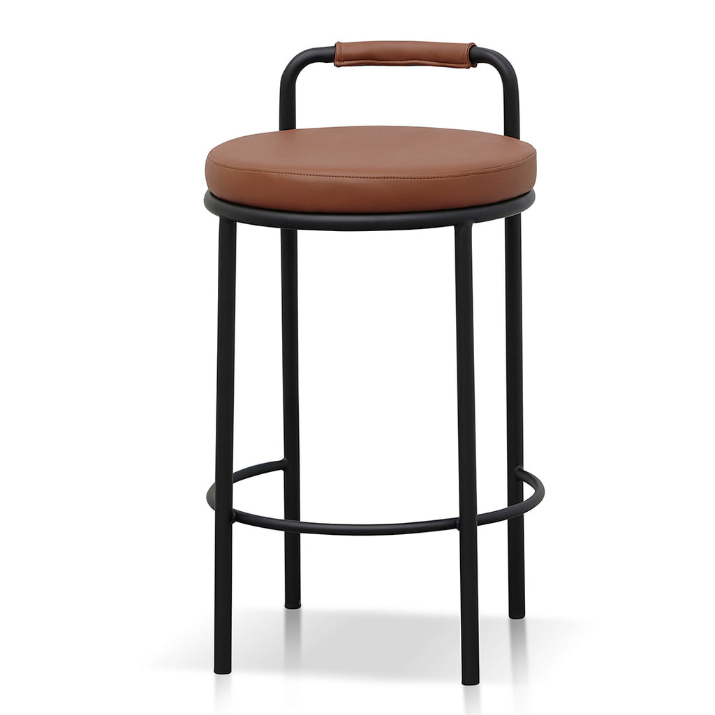 CBS8462-FHx2 65cm Bar Stool - Brown (Set of 2) | Calibre Furniture