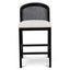 CBS8808-LJ Black Elm Barstool - Light Beige