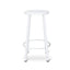 CBS8851-NHx2 65cm Timber Seat Bar Stool - White (Set of 2)