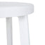 CBS8851-NHx2 65cm Timber Seat Bar Stool - White (Set of 2)