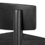 CBS8866-OW 65cm Bar Stool - Full Black with Back Rest