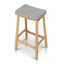 CBS8868-OW 67cm Natural Bar Stool - Grey