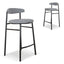 CBS8951-SD 65cm Bar Stool - Lava Grey (Set of 2)