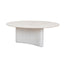 CCF10058-DW Nested Travertine Coffee Table - White